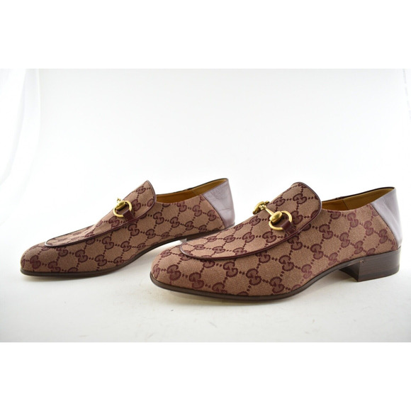 Gucci Mister Sahara GG Canvas Horsebit Collapsible Fold Down Loafer Flat 8.5 9.5 main image 8